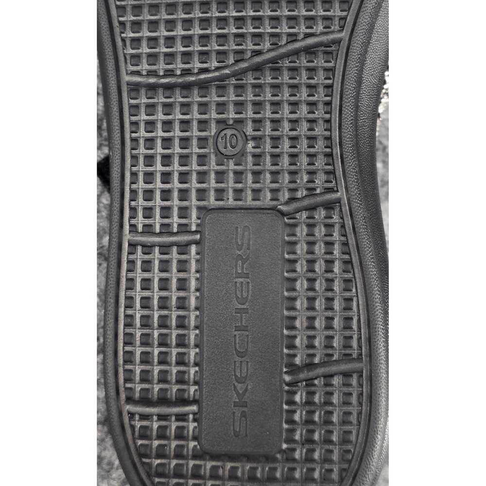Skechers Foamies Arch Fit Ascend Sandals Womens 10 Black Bling Rhinestone Wedge - Picture 7 of 7